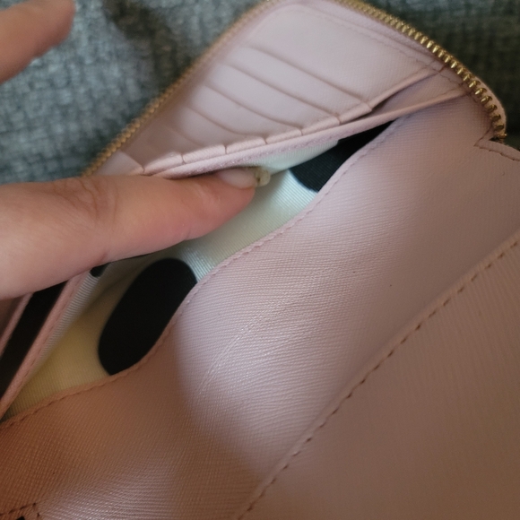 Kate Spade Pink Cedar Street Laurie Tech Leather Wristlet - Picture 13 of 16